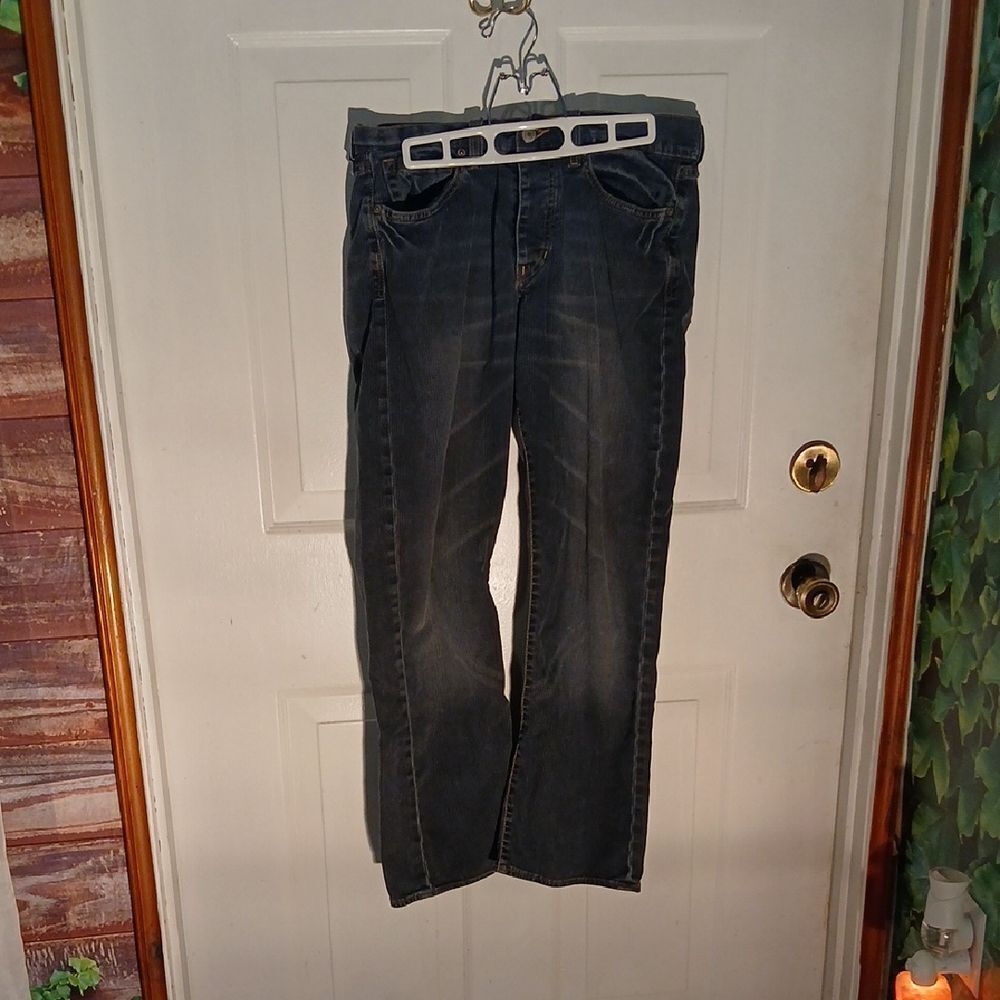 Express Men's Relaxed Fit Dark Blue Jeans RL 34